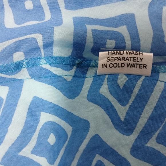 Dharma Trading Co. 100% Indian Cotton Vneck Sleeveless Lined Midi Dress. Size L - Picture 7 of 7